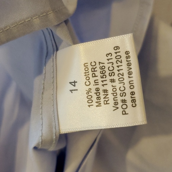 Isaac Mizrahi Size 14 Cotton Dress Shirt - Picture 2 of 5